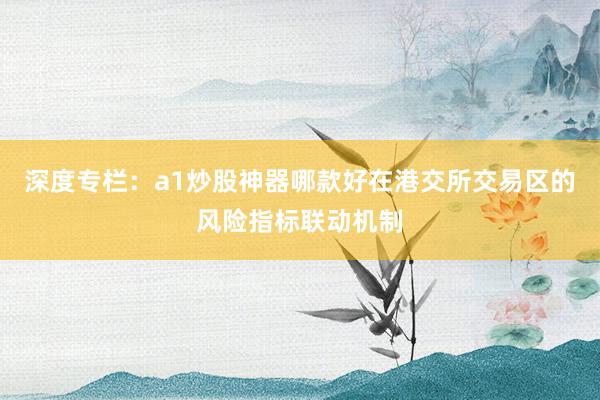 深度专栏：a1炒股神器哪款好在港交所交易区的风险指标联动机制