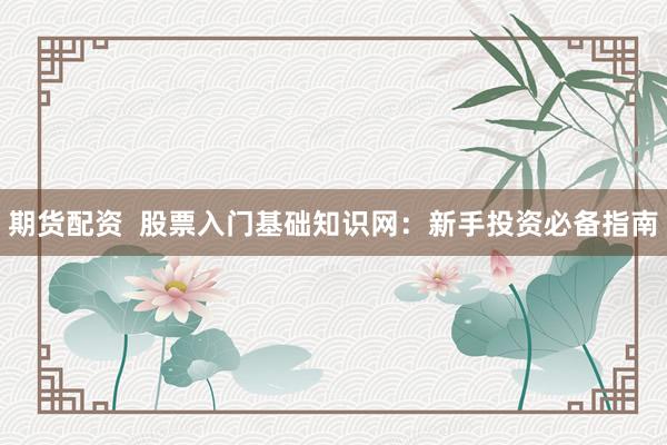期货配资  股票入门基础知识网：新手投资必备指南